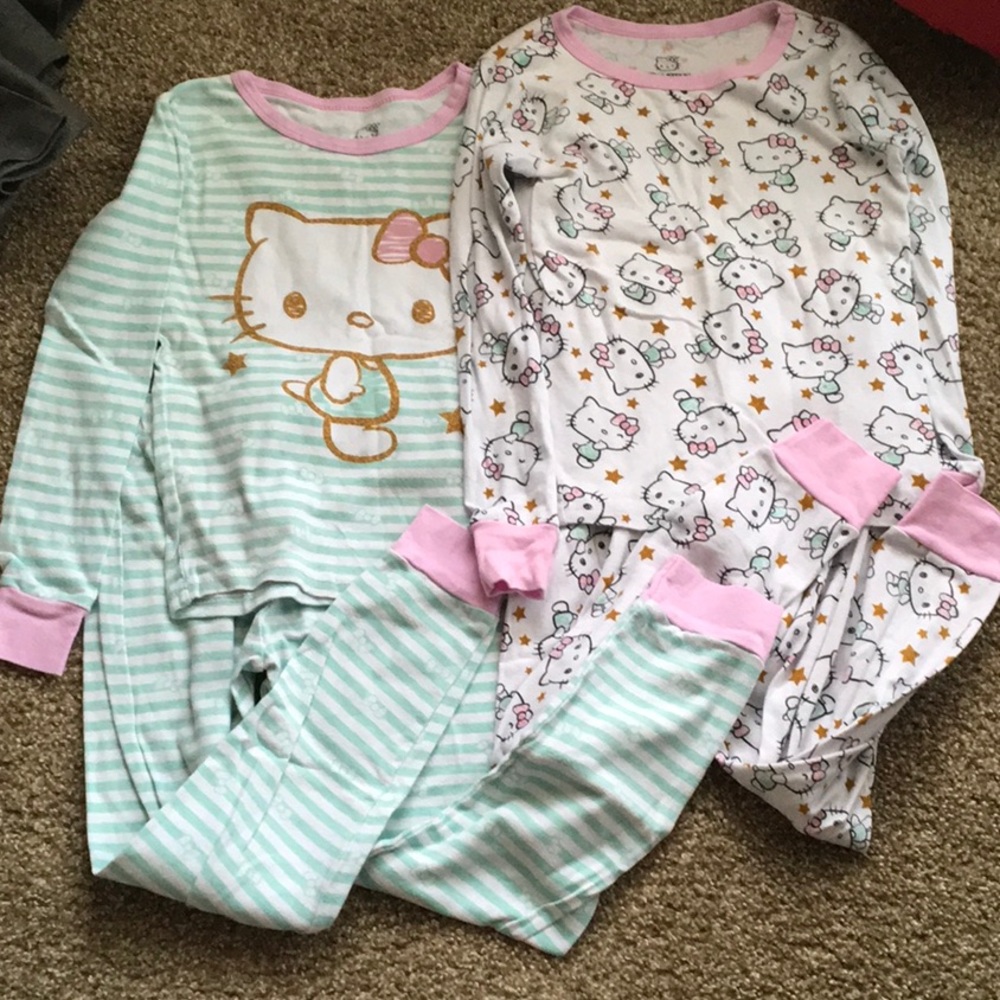 Hello Kitty Pajama Set Blue and Pink